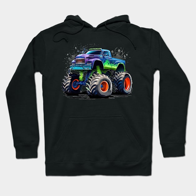 monster cars and tracks lover Hoodie by busines_night